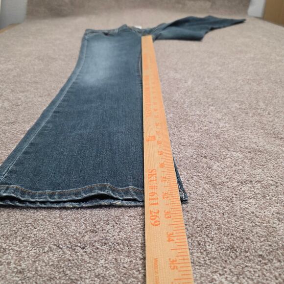 vtg Y2K grunge streetwear Levis 524 Too Superlow Stretch Bootcut Jeans sz jr. 7m - Picture 4 of 15
